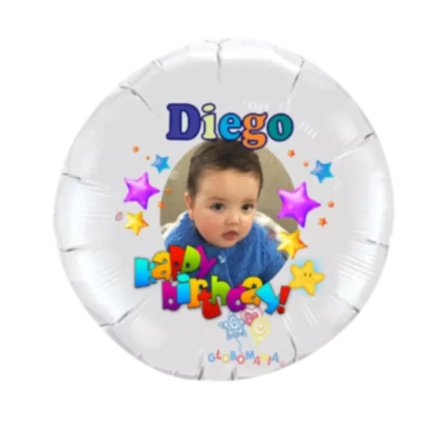Metálico Happy Birthday
